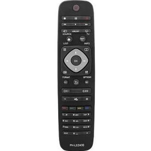 Lasmex LXP430 Philips LED-430 (Apparaat-specifieke afstandsbediening, Infrarood), Afstandsbediening, Zwart