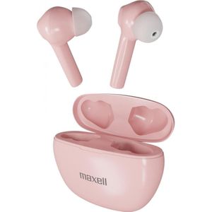 Maxell Dynamic+ draadloze hoofdtelefoon met oplaadhouder Bluetooth Roze (4 h, Draadloze), Koptelefoon, Roze