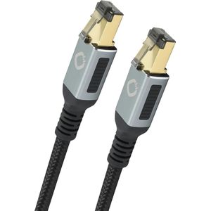 Oehlbach RJ45 Streaming Netwerkkabel 2,0 m (CAT8.1, 2 m), Netwerkkabel