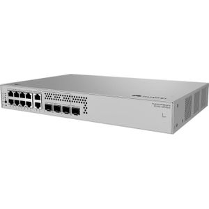Huawei Datacommunicatie S310S S310S-10PN4JX S310S-10PN4JX 8x10/100/1000BASE-T poorten 6xPoE+ 2x10/10 (10 ports), Netwerkschakelaar, Grijs