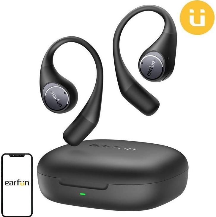 EarFun - Open Jump - Koptelefoon - Zwart - Draadloos - Comfortabel Ontwerp