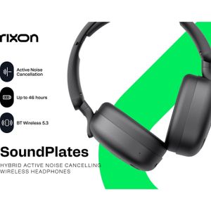 Rixon Soundplates Oordopjes zwart (Draadloze), Koptelefoon, Zwart