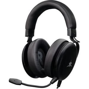 White Shark Wired headphones GH-2540 Elephant Black (Geen ruisonderdrukking, Bedraad), Gaming headset, Zwart