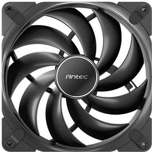 Antec Tranquil 140, 140mm x 25mm Case Fans, PWM Fans, 1500RPM, 85.96CFM, 1.79mmHO, 4 Pin PWM Connec (140 mm, 1 x), PC ventilator, Zwart