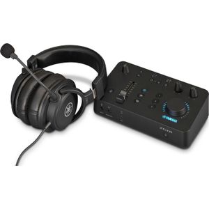Yamaha ZG01 Pack, Streaming Audio Mixer en Headset, Mengtafel, Zwart