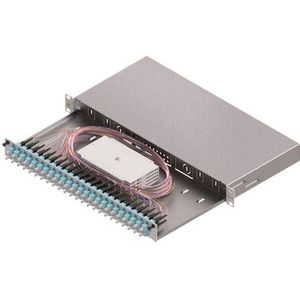 ZVK LSB1C223 Basic 1U glasvezel splitsbehuizing, Server accessoires, Grijs