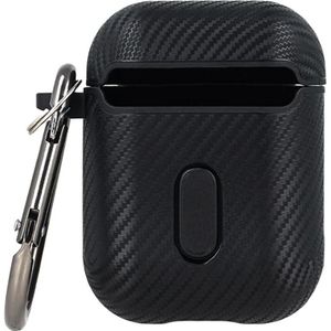 OEM Carbon hoesje voor Airpods 3 zwart (Koptelefoon tas), Hoofdtelefoon Tassen + Beschermende Covers, Zwart