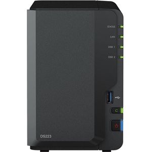 Synology - DS223 - NAS - Western Digital RED - 12TB (2x 6TB)