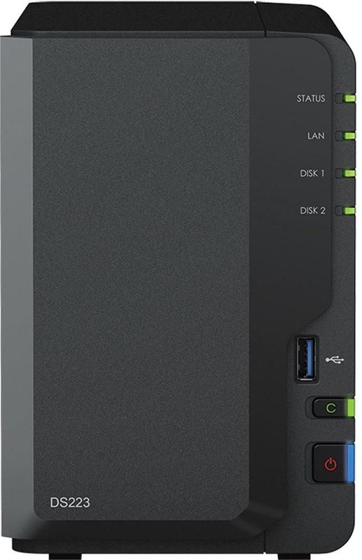 Synology - DS223 - NAS - Western Digital RED - 12TB (2x 6TB)