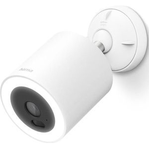 Hama Smarte Überwachungskamera mit Spotlight und Bewegungmelder, WLAN, für aussen (1920 x 1080 Pixels), Netwerkcamera, Wit