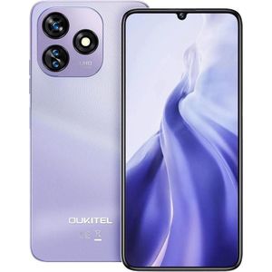 Oukitel C51 (128 GB, Paars, 6.80", Dubbele SIM, 4G), Smartphone, Paars