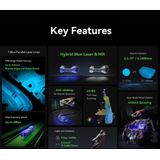 Creality - CR-Scan Raptor - 3D Scanner - Blauw - Materiaal: Kunststof - Scan Snelheid: 60 fps