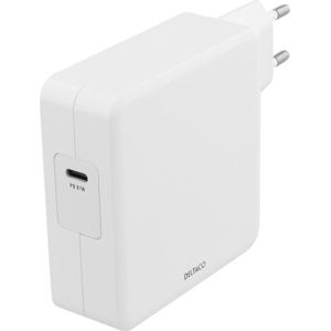 Deltaco USBC-AC117 lader voor mobiele apparaten Wit Binnen (87 W), USB-lader, Wit