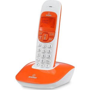 Brondi Nice DECT-telefoon Nummerherkenning Oranje, Wit