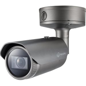 Hanwha XNO-8082R Bullet camera uit. 6MP PoE IR IK10 (3328 x 1872 pixels), Netwerkcamera, Grijs