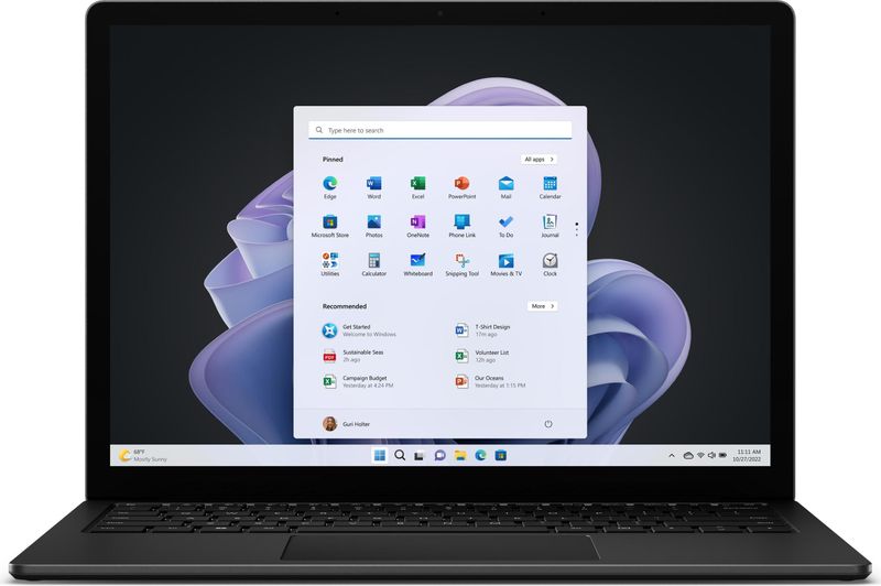 Microsoft - Surface Laptop 5 - Notebook - Zwart - 13.5 inch - Intel Core i7 - 16 GB - 256 GB