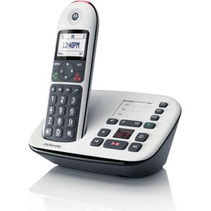 Motorola CD5011 DECT Voice, Grosstastenschnurlostlelefon mit AB, weiss, Telefoon, Wit