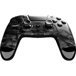 Gioteck - VX4 Premium Bluetooth Wireless Controller Camo Donkergrijs voor PS4 en PC