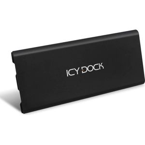 Icy Dock ICYNano M.2 NVMe PCIe SSD naar USB 3.2 Gen 2 ext. (M.2), Harddisk behuizing, Zwart