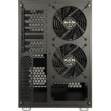Intertech - NAS-8 - PC Behuizing - Zwart - mATX/ITX/ATX