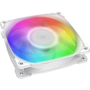 Geometric Future Squama 2501W RGB ventilator - 120 mm, wit (120 mm, 1 x), PC ventilator, Wit