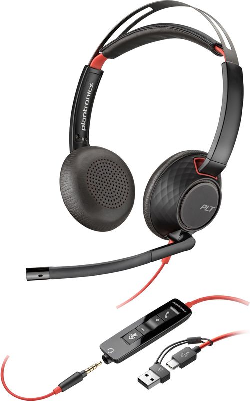 HP - Blackwire C5220 - Headset - Zwart - Stereo - Noise Cancelling