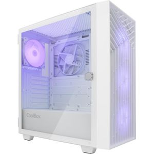 CoolBox - COO-CHA-GA300W-0 - PC-behuizing - Wit - Midi Tower