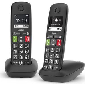 Gigaset - E290 - Draadloze Telefoon - Zwart-Wit - Hoog Contrast