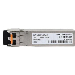 BlueOptics Compatibel Extreme Networks 10G SFP-LRM  BO35J136S4D SFP+ Transceiver, LC-Duplex, 10GBASE-LRM, Mul, Zendontvangers, Zilver