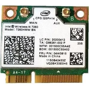 Lenovo 7260BN 2x2BN+BT PCIE HMC WLAN (PCIe), Netwerkkaarten