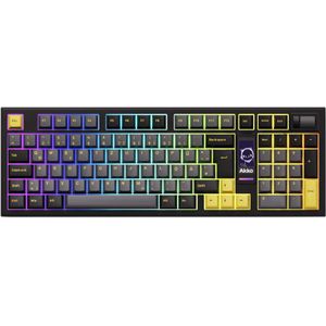 Akko 5098B Plus mit Bildschirm (DE, Draadloze), Toetsenbord, Goud, Zwart