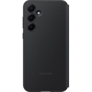 Samsung Smart View Portemonnee Hoesje (Galaxy A55), Smartphonehoes, Zwart