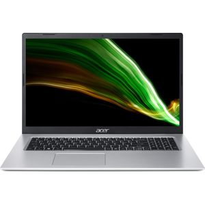 Acer Aspire 3 dänisches Modell (17.30"", Intel Celeron N4500, 8 GB, 512 GB, Zonder toetsenbordindeling), Notebook, Zilver