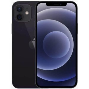 Forza Refurbished iPhone 12 (256 GB, Black, 6.10", 12 Mpx, Dubbele SIM, B / Zeer goed), Tweedehands mobiele telefoons, Zwart