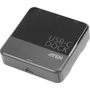 Aten UH3233 Minidock (USB C), Docking station + USB-hub, Zwart