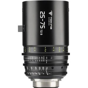 Tokina 25-75 T2.9 CINEMA LENS met PL-vatting (L-Mount), Objectief, Zwart