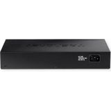 TRENDnet - TEG-S25D - Gigabit Ethernet Switch - Zwart - 24 Poorten - Onbeheerd