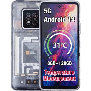 Bea-Fon AGM MOBILE X6 Phantom 8+128GB Outdoor Smartphone 5G (128 GB, Zwart, 6.78", Dubbele SIM, 5G), Smartphone, Zwart