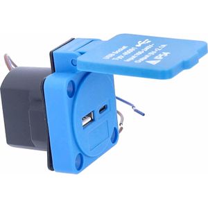 Schwabe - Inbouwstopcontact - Wit - Kunststof - 2 USB-poorten