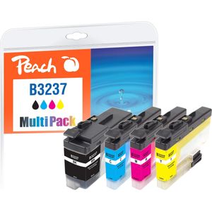 Peach PI500-322 inktcartridge 4 stuk(s) Compatibel Normaal rendement Zwart, Cyaan, Magenta, Geel