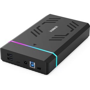 Inateck - RGB - Harde-schijfbehuizing - USB 3.0 - Voor 2.5''/3.5'' SATA HDD en SSD - Tot 20TB