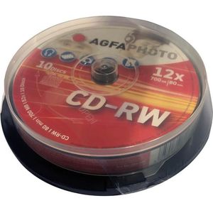AGFA CD-RW 10-Pack Cakebox (10 x), Optische gegevensdrager