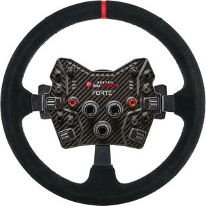 Asetek SimSports Lenkradkranz, gewölbt, 340 mm - schwarz, wildleder (PC), Controller, Zwart