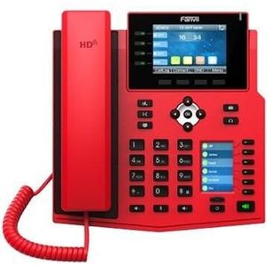 Fanvil X5U-R V2, Rode telefoons voor horeca, brandweerkazerne etc. oplossingHigh-end zakelijke telefoon met, Telefoon, Rood