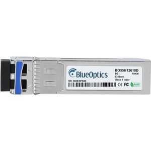 BlueOptics Compatible JDSU JSH-85L3DD1-10 BO35H13610D SFP+ transceiver, LC duplex, 2/4/8GBASE-LW, single mode, Zendontvangers, Zilver