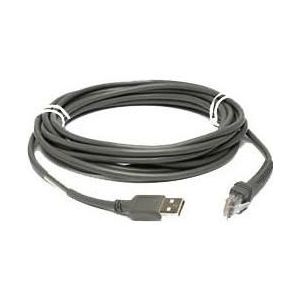 Zebra Datakabel USB-A 4,5m, f.DS2208/DS2278/DS8108/DS8108DL, Accessoires voor barcodescanners