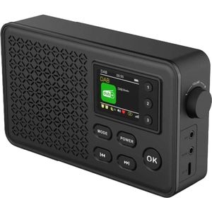 Denver DAB Radio - Bluetooth - DAB+/ FM Radio - 40 voorkeuzezenders - Wekkerradio - DAB57B