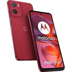 Motorola g05 DS 256/8GB pruimrood (256 GB, Pruimenrood, 6.67", Dubbele SIM, 4G), Smartphone, Rood
