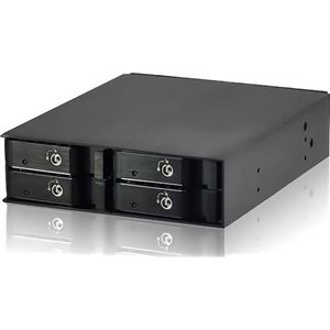 JJ Computer JOUJYE JJ-1044M-SS 4 X SAS/SATA I II III behuizing voor opslagschijven 6,4 cm 2,5 inch, Accessoires voor harde schijven