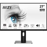 MSI PRO MP273QPDE (2560 x 1440 pixels, 27""), Monitor, Zwart